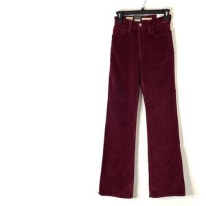 Levi’s Wedgie Bootcut Corduroy High Rise Stretch Jeans NWT Wine Burgundy